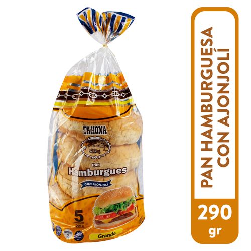 Pan de hamburguesa Tahona 5 bollos - 290 g