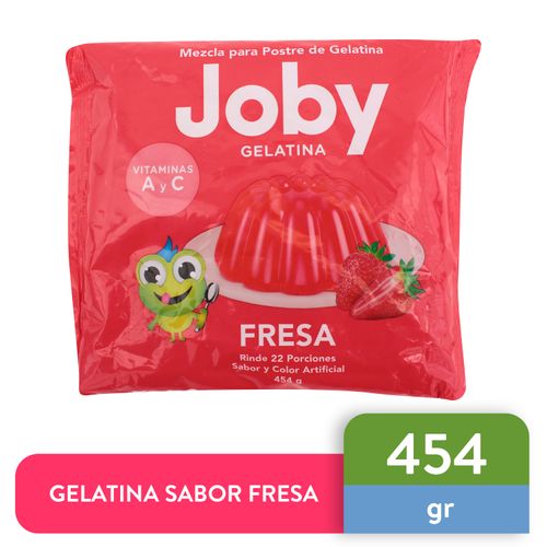 Gelatina Joby Sabor Fresa Bolsa - 454 g