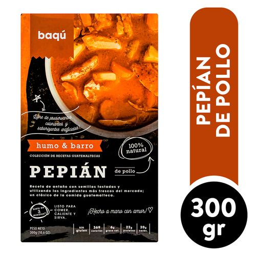 Pepian Baqu De Pollo Listo Para Comer - 300gr