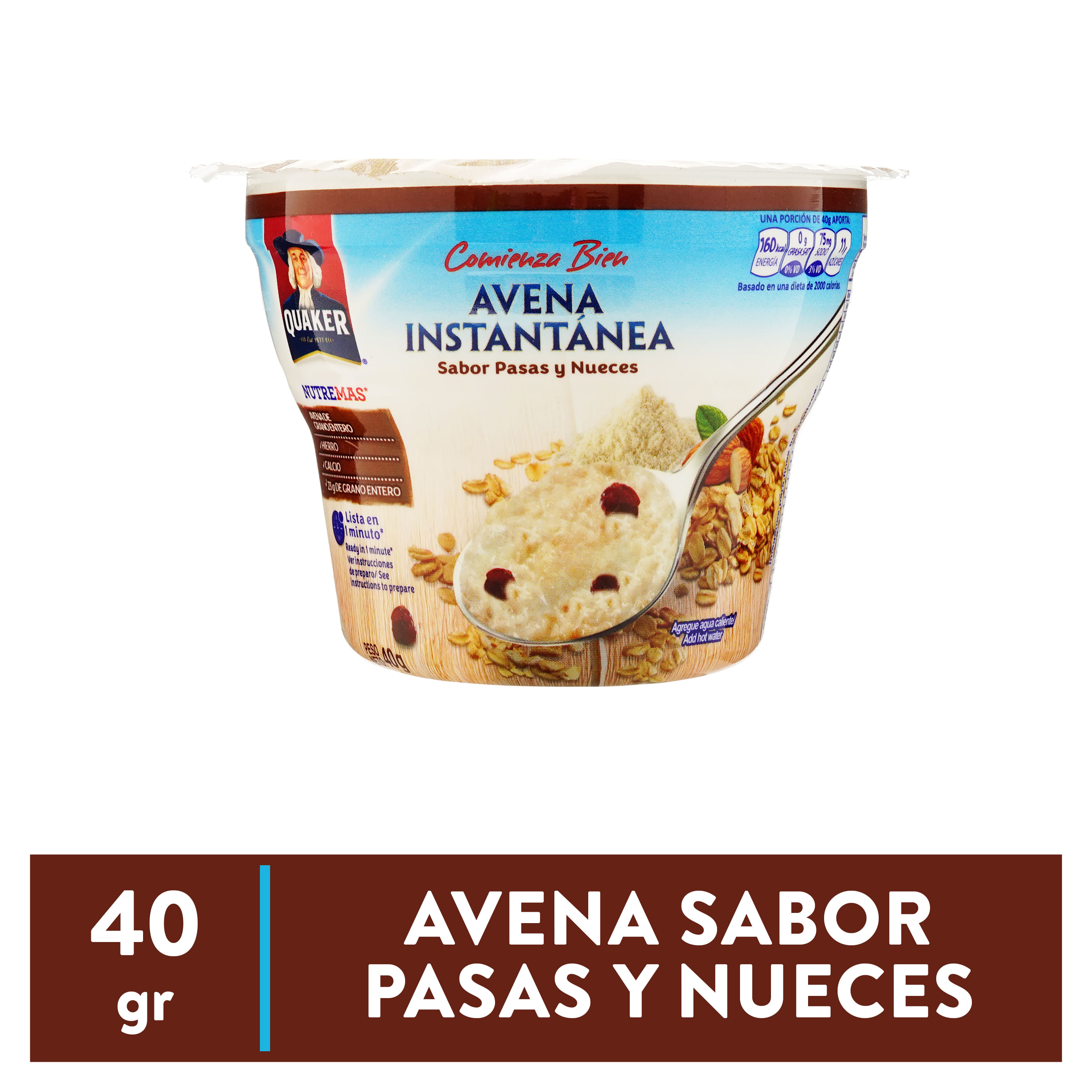 Avena instantánea sabor vainilla doypack 300gr - QUAKER