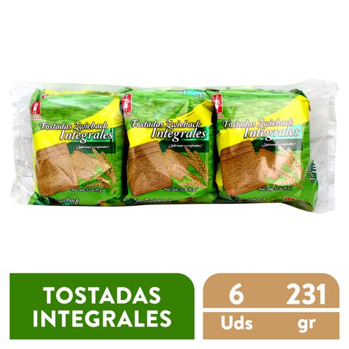 Pan Helios Tostado Integral - 231 g