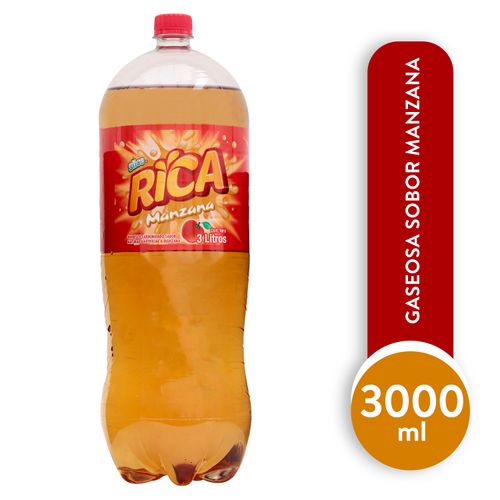 Gaseosa Rica Manzana Jumbo 3000Ml