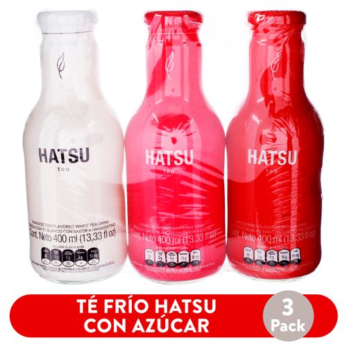 Te Frio Hatsu Con Azucar 3Pk 400Ml