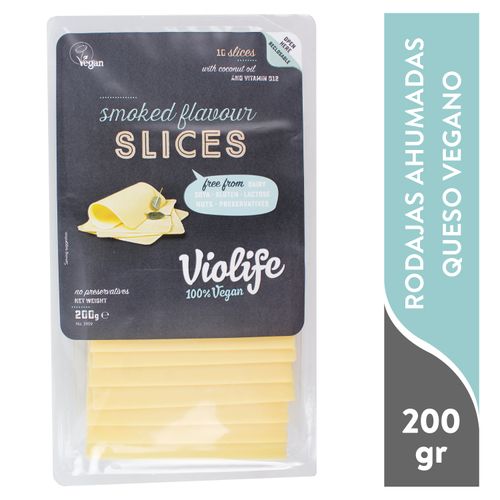 Alimento Vegano Violife Sabor Ahumado en Rodajas - 200 g