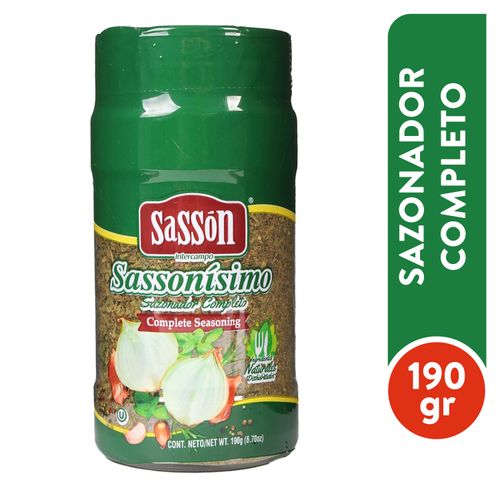 Sazonador completo Sassón ingredientes naturales deshidratados - 80 g