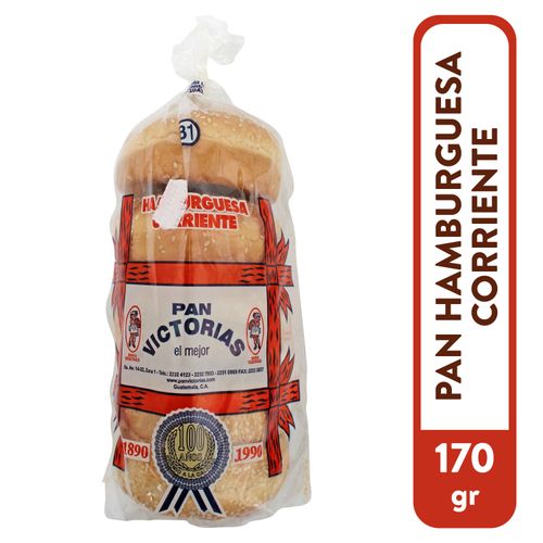 Pan para hamburguesas Las Victorias 5 Uds -170 g