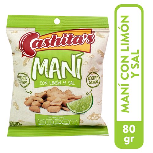 Maní Cashitas Con Limón Y Sal - 80g