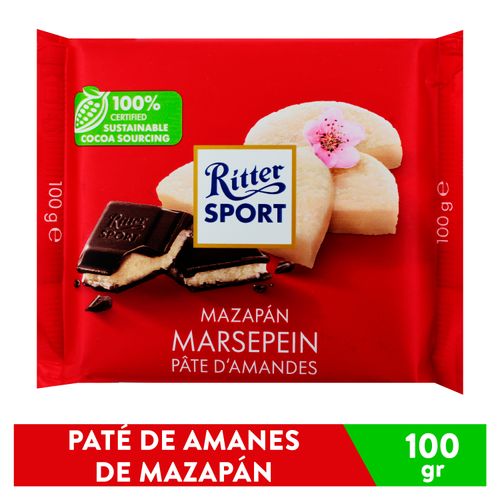 Ritter Chocolate De Mazapan 100gr