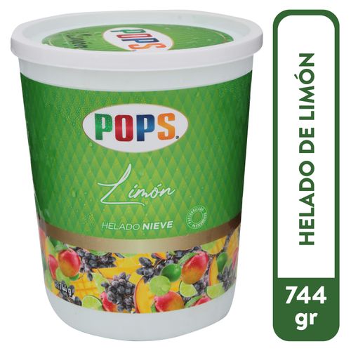 Helado Pops Nieve Sabor Limón - 744g