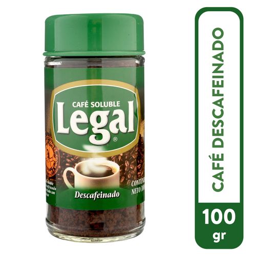 Cafe Legal Soluble Descafeinado - 100gr