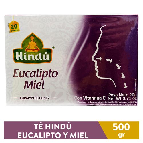 Te Hindu Eucalipto Y Miel 20 Gr