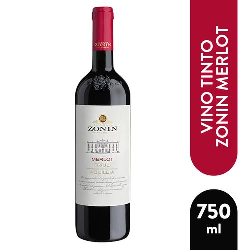 Vino Zonin Tinto Merlot 750 Ml