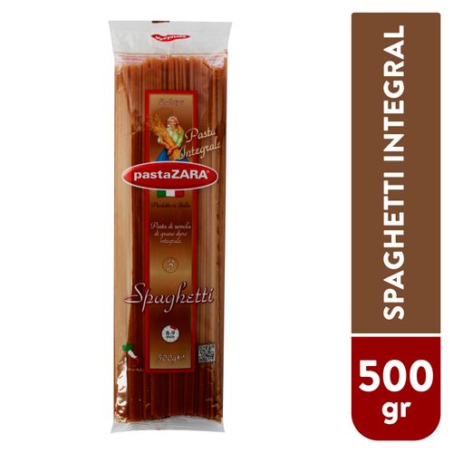 Pasta Zara Spaguetti Integral No.3 - 500 g