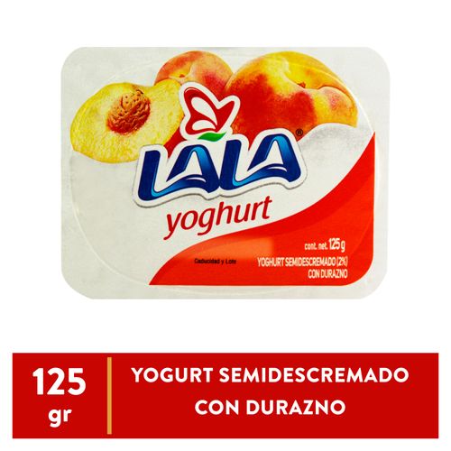 Yogurt Lala Batido Sabor Durazno - 125 g