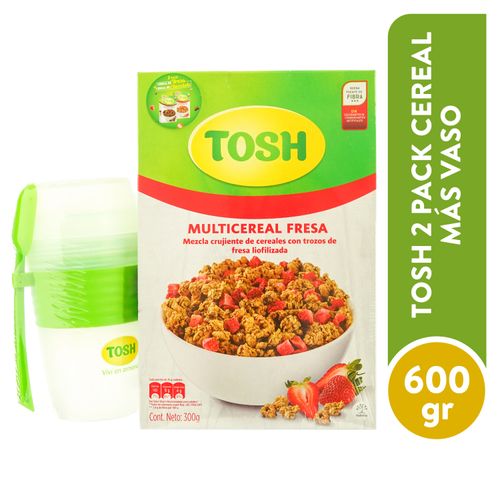 Cereal Tosh 2 pack más vaso - 600 g