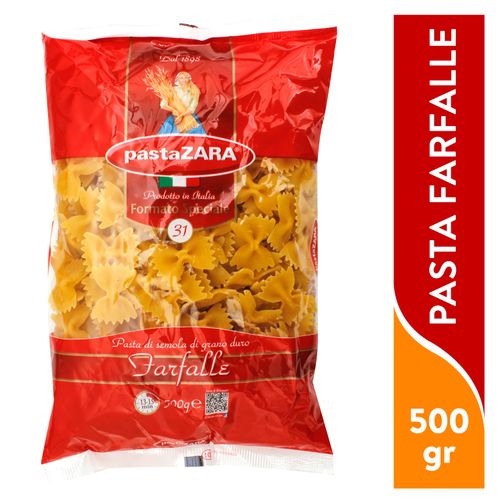 Pasta Zara Farfalle Bolsa - 500 g