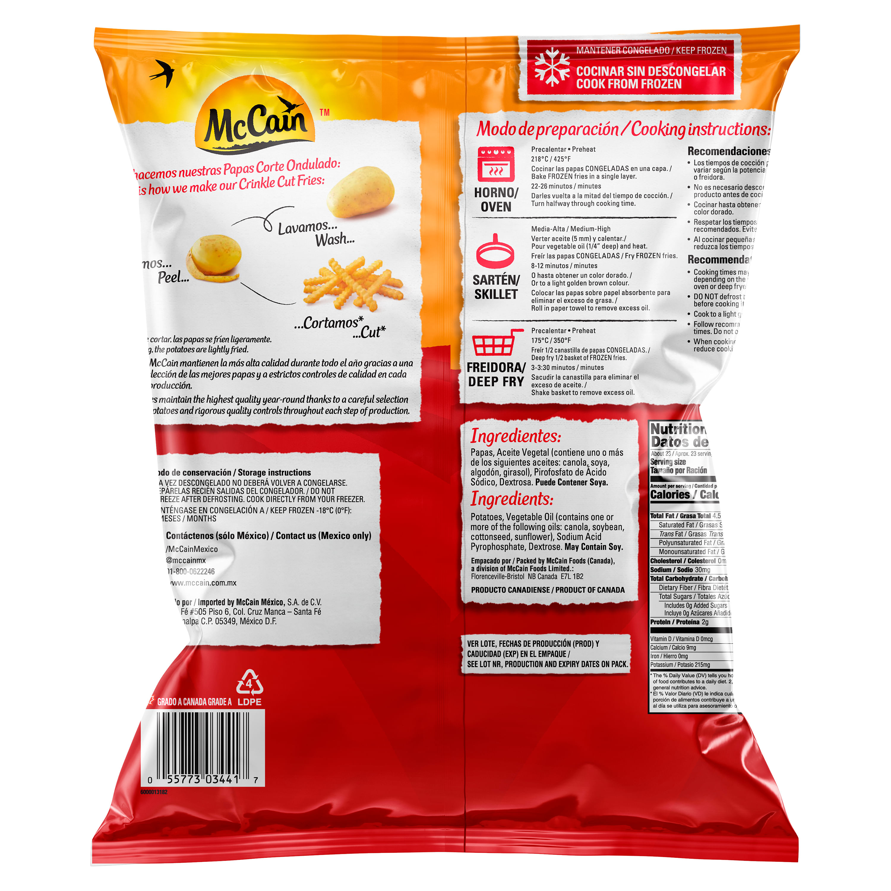 Patatas Frit'Up para microondas estuche 180 g · MC CAIN · Supermercado El  Corte Inglés El Corte Inglés