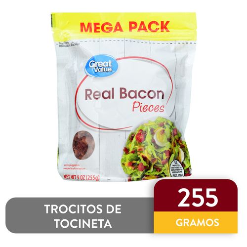 Bacon Great Value Trocitos De Tocineta - 255 g