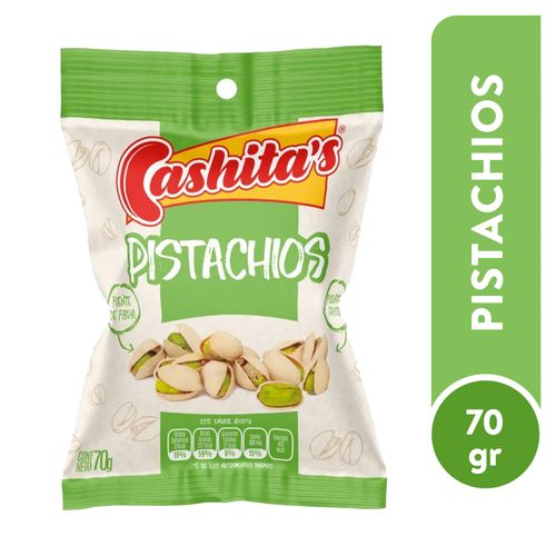 Pistachios  Cashitas con proteína y fibra - 70 g