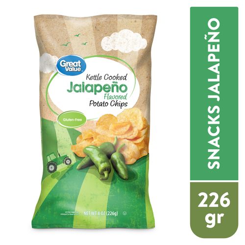 Papas tostadas Great Value con jalapeño - 226 g
