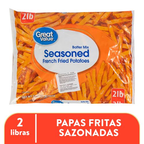 Papa Great Value Para Freir Sazonada Pequeño - 907 g