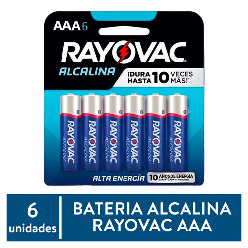 Batería Rayovac Alcalina AAA - 6 Unidades