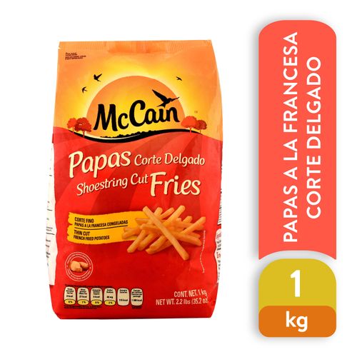 Papas Mccain Fritas  Corte Delgado - 1000gr