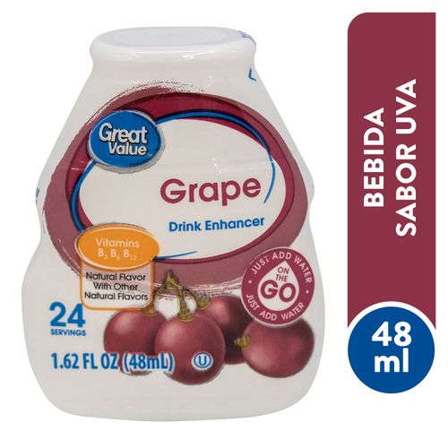 Bebida Great Value Sabor Uva 48 ml