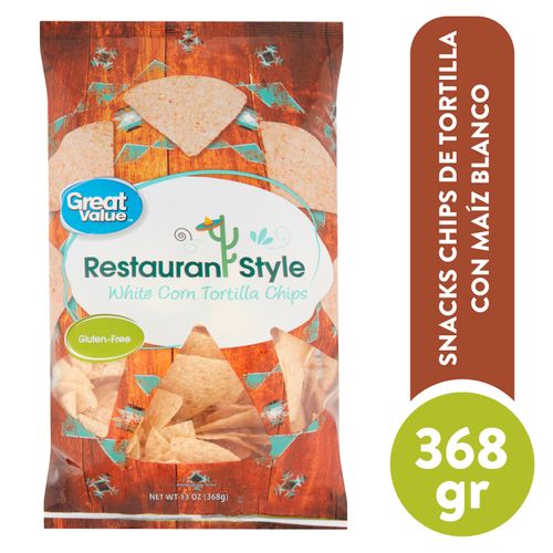 Tortilla Chips Great Value Con Pizca De Sal - 368 g