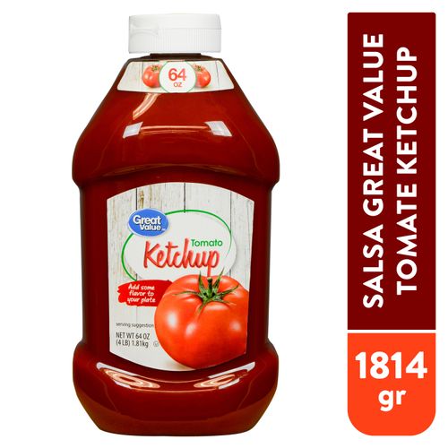 Salsa Great Value Tomate Ketchup - 1814 g