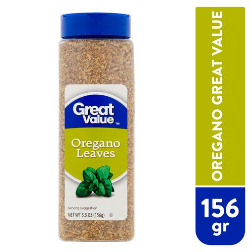 Hojas Great Value de oregano - 156 g