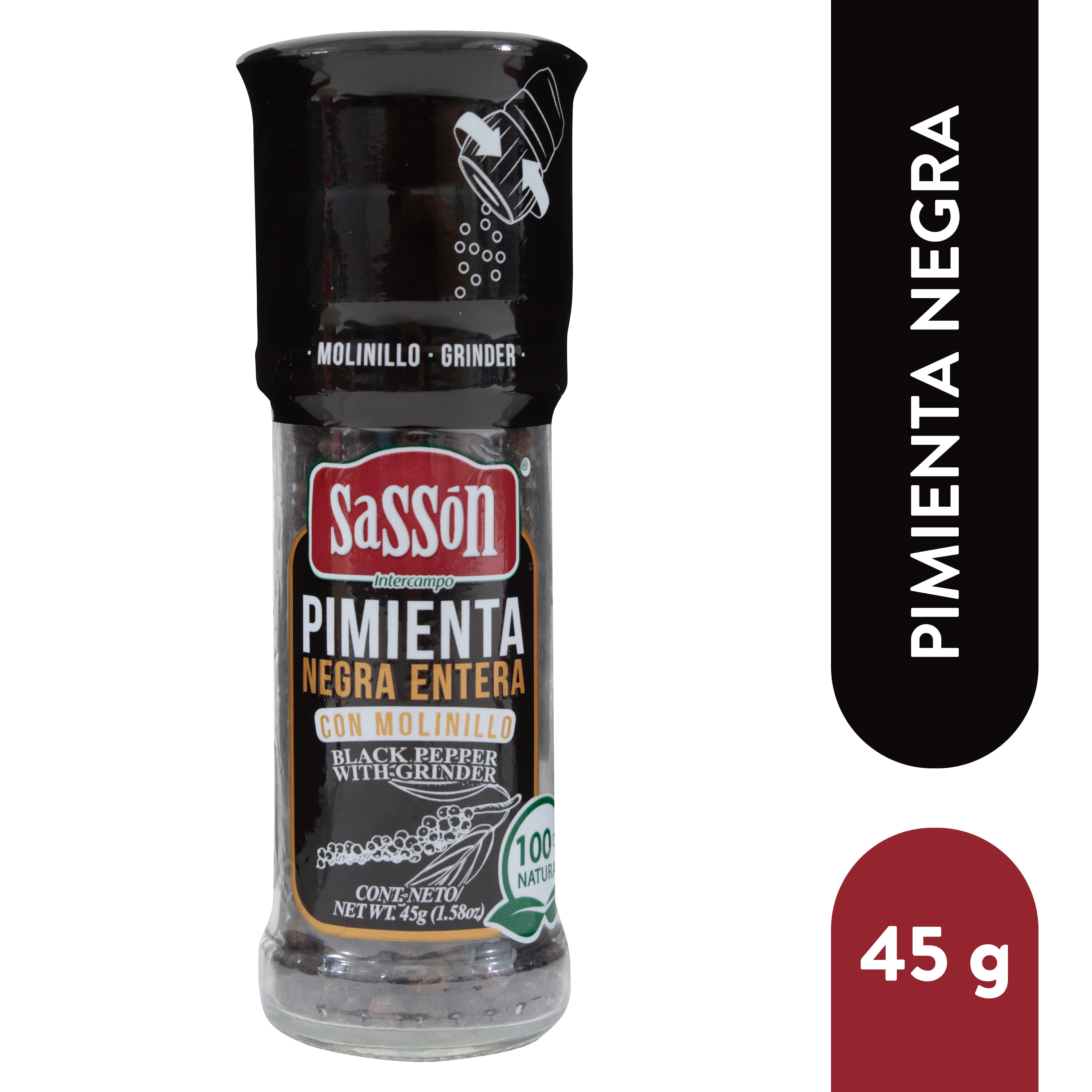 Pimienta Negra Molinillo XL 150 g - El Antiguo Herbolario