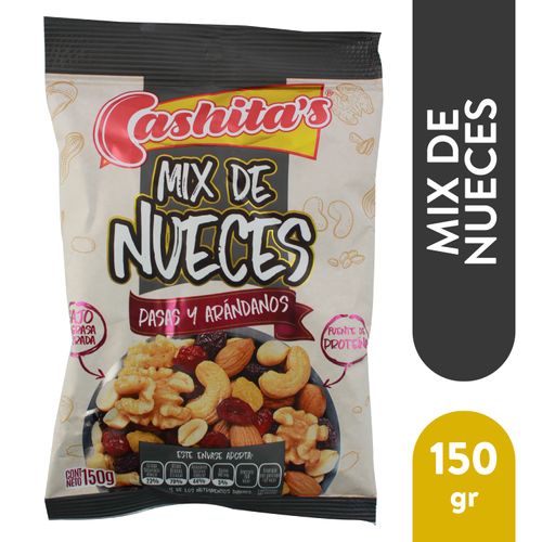 Mezcla Cashitas de Nueces, Pasas y Arandanos - 150gr