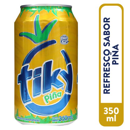 Gaseosa Tiky Sabor Piña Lata - 355ml