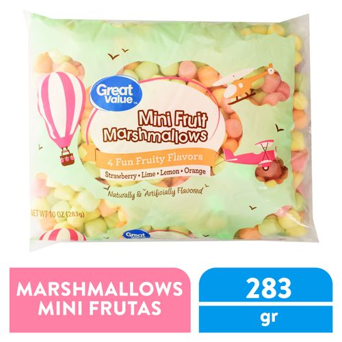 Marshmallows Mini Great Value Sabor Frutas - 283 g