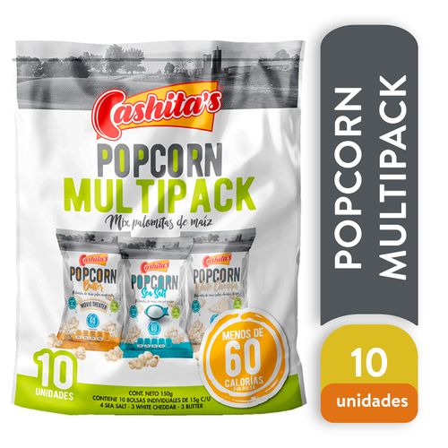 10 Pack Popcorn Cashitas Variedad - 150gr