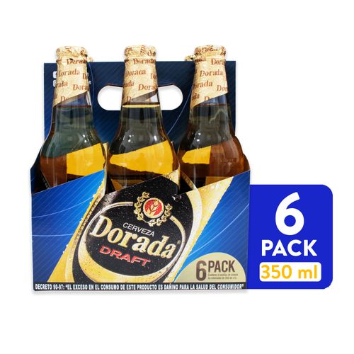 Cerveza Dorada Draft En Botella 6 Pack - 2100ml
