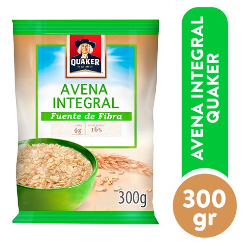 Avena Quaker integral hojuelas - 300 g