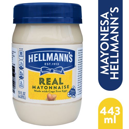 Mayonesa Hellmann’s Pura Real Frasco - 443ml