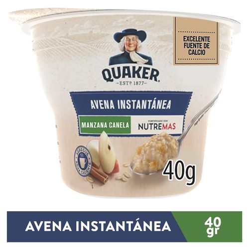 Avena Quaker Instantánea Manzana Y Canela - 40 g