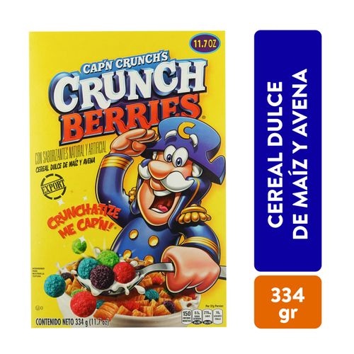 Cereal Quaker Capitán Crunch Berries - 334 g