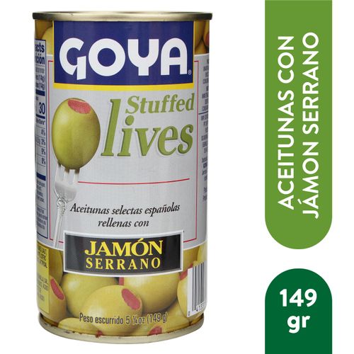 Aceituna Goya Relleno Jamon Serrano - 149 g