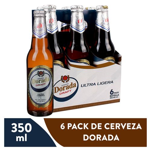 6Pack Cerveza Dorada Draft Ultra