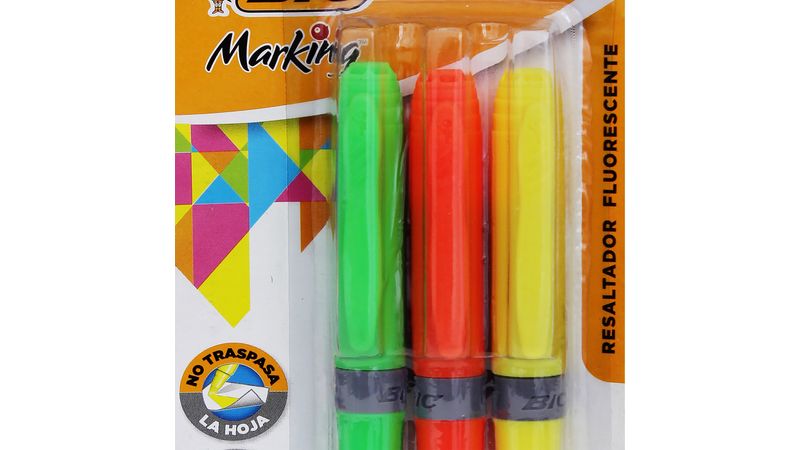 Resaltadores Bic Marking Colores Pastel 12 Pzs Subrayadores