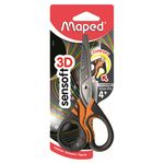 Maped - Tijeras Sensoft de 13 cm - Tijeras infantiles con anillos flexibles  y ergonómicas 3D - Tijeras escolares desde 4 años - Para Maternelle y  Primaria - Color Rojo y Amarillo : : Oficina y papelería