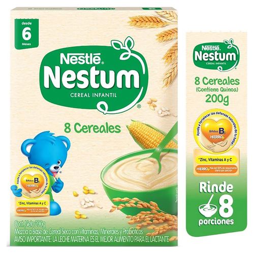 Nestlé® NESTUM® 8 Cereales Cereal Infantil Caja 200g