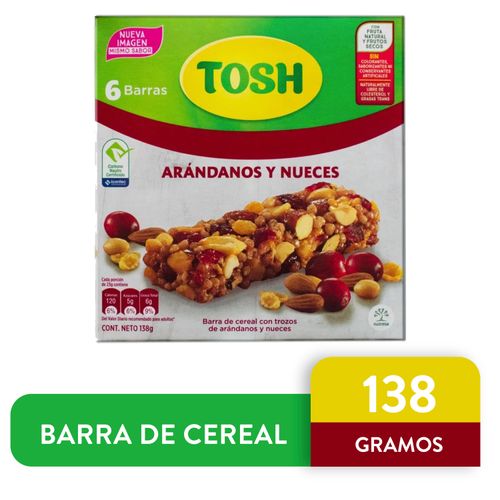 Barra Tosh Arándanos y Nueces - 138 g