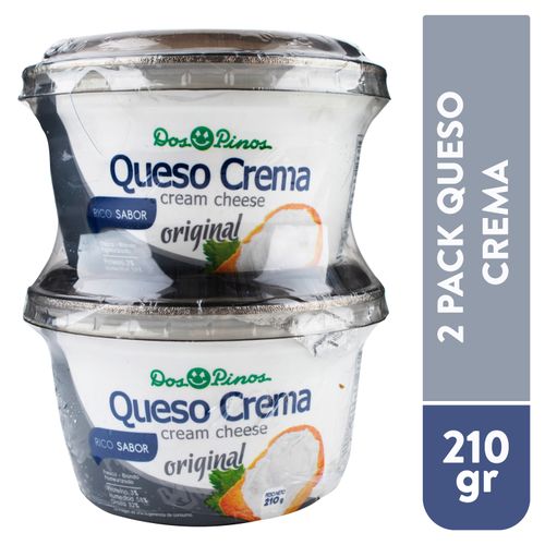 Queso crema Dos Pinos suave y cremoso - 420 g