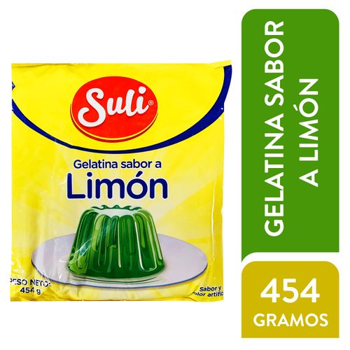 Gelatina Suli Limon Bolsa 454Gr