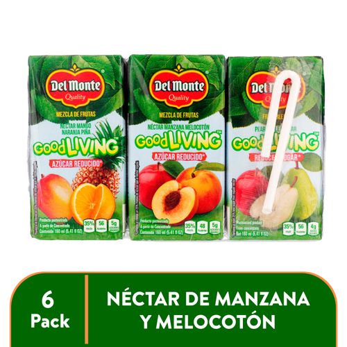 6 Pack Nectar Del Monte Goodliving -160Ml